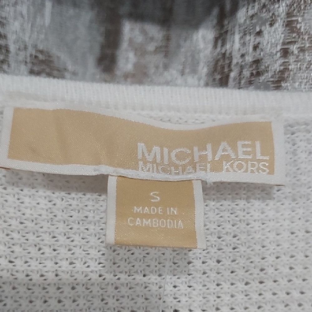Michael Kors Cream Scoop Neck Sweater - Picture 2 of 5